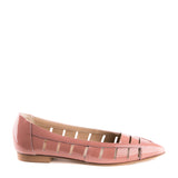 Cutout pointy loafers