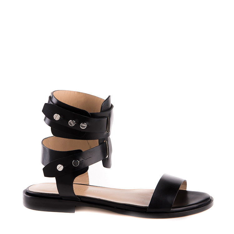 Gladiator sandals with removable strap